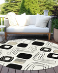 Aelira Ivory Washable Indoor - Outdoor Rug - LOOMLAN - LOOMLAN Rugs - Outdoor Rugs