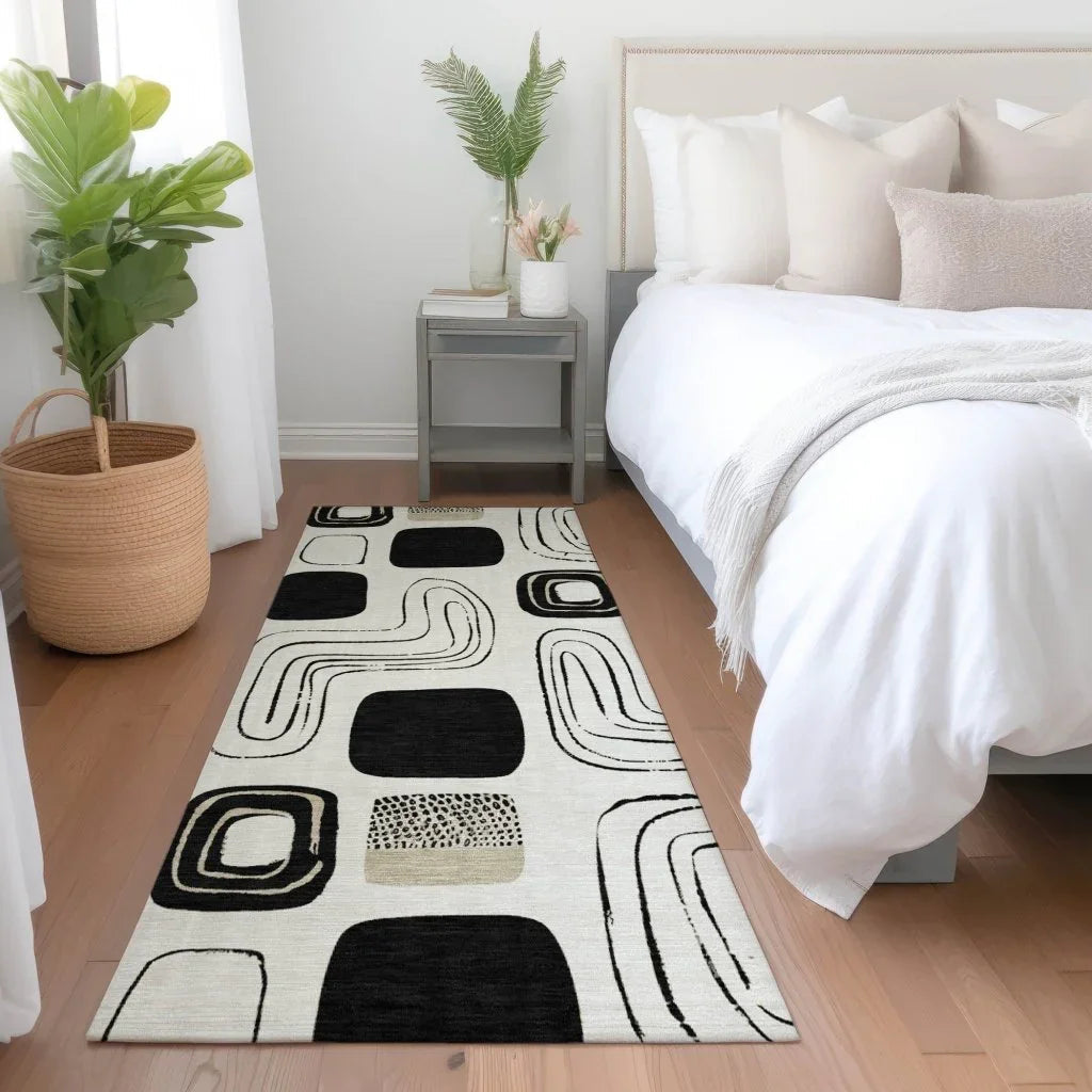Aelira Ivory Washable Indoor - Outdoor Rug - LOOMLAN - LOOMLAN Rugs - Outdoor Rugs