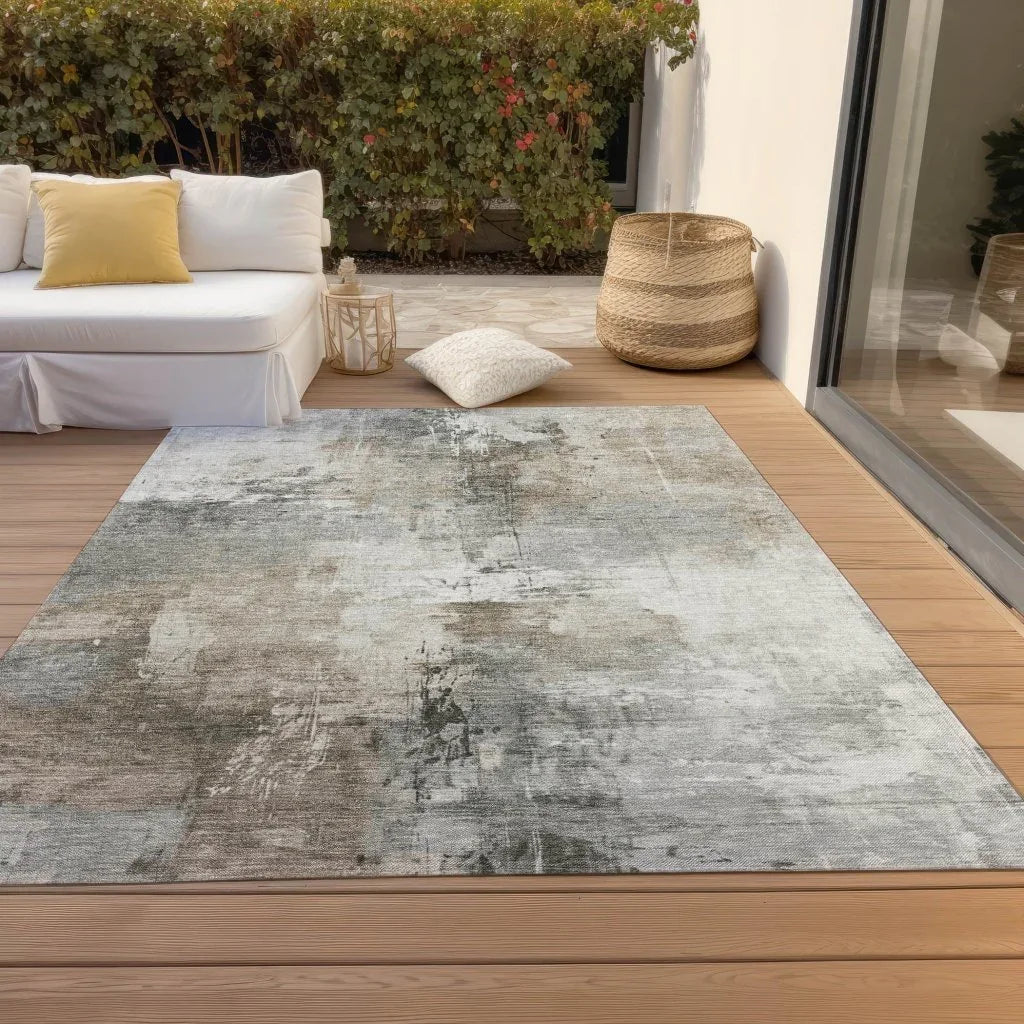 Aelon Ivory Washable Indoor - Outdoor Rug - LOOMLAN - LOOMLAN Rugs - Outdoor Rugs