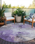 Aelon Purple Washable Indoor - Outdoor Rug - LOOMLAN - LOOMLAN Rugs - Outdoor Rugs