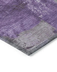 Aelon Purple Washable Indoor - Outdoor Rug - LOOMLAN - LOOMLAN Rugs - Outdoor Rugs
