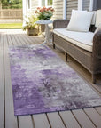 Aelon Purple Washable Indoor - Outdoor Rug - LOOMLAN - LOOMLAN Rugs - Outdoor Rugs