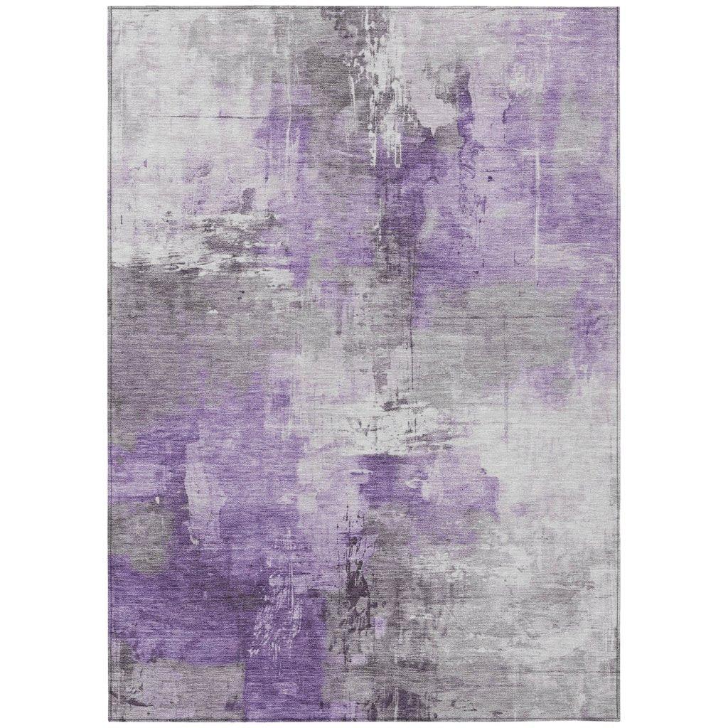 Aelon Purple Washable Indoor - Outdoor Rug - LOOMLAN - LOOMLAN Rugs - Outdoor Rugs