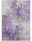 Aelon Purple Washable Indoor - Outdoor Rug - LOOMLAN - LOOMLAN Rugs - Outdoor Rugs