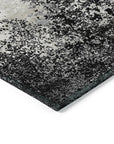Aera Black Washable Indoor - Outdoor Rug - LOOMLAN - LOOMLAN Rugs - Outdoor Rugs