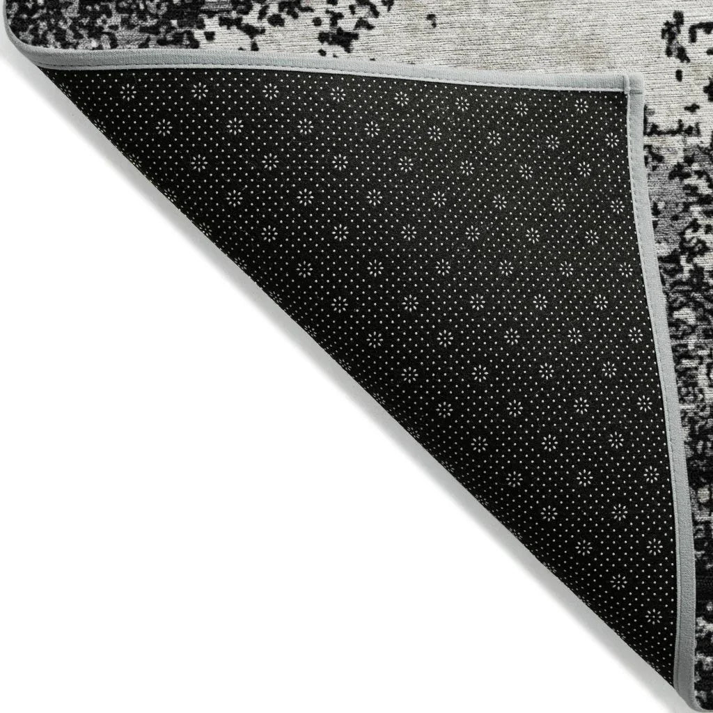 Aera Black Washable Indoor - Outdoor Rug - LOOMLAN - LOOMLAN Rugs - Outdoor Rugs