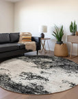 Aera Black Washable Indoor - Outdoor Rug - LOOMLAN - LOOMLAN Rugs - Outdoor Rugs