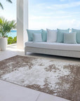 Aera Brown Washable Indoor - Outdoor Rug - LOOMLAN - LOOMLAN Rugs - Outdoor Rugs