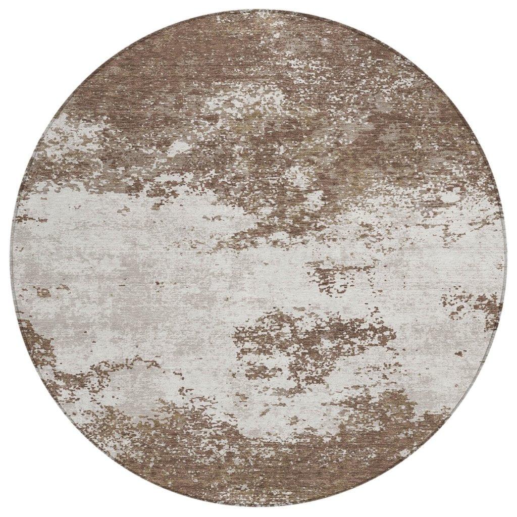 Aera Brown Washable Indoor - Outdoor Rug - LOOMLAN - LOOMLAN Rugs - Outdoor Rugs
