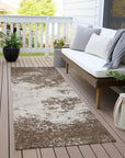 Aera Brown Washable Indoor - Outdoor Rug - LOOMLAN - LOOMLAN Rugs - Outdoor Rugs