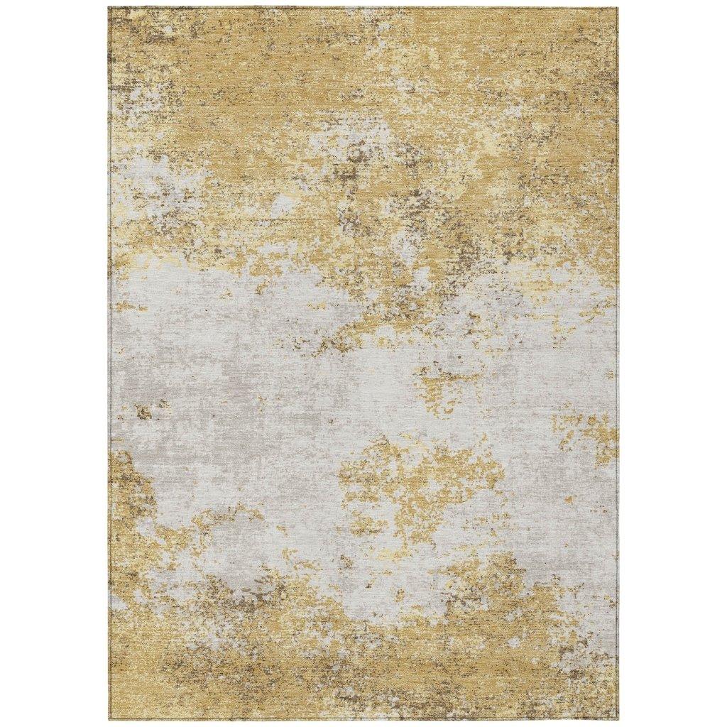 Aera Gold Washable Indoor - Outdoor Rug - LOOMLAN - LOOMLAN Rugs - Outdoor Rugs