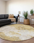 Aera Gold Washable Indoor - Outdoor Rug - LOOMLAN - LOOMLAN Rugs - Outdoor Rugs