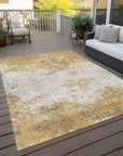 Aera Gold Washable Indoor - Outdoor Rug - LOOMLAN - LOOMLAN Rugs - Outdoor Rugs
