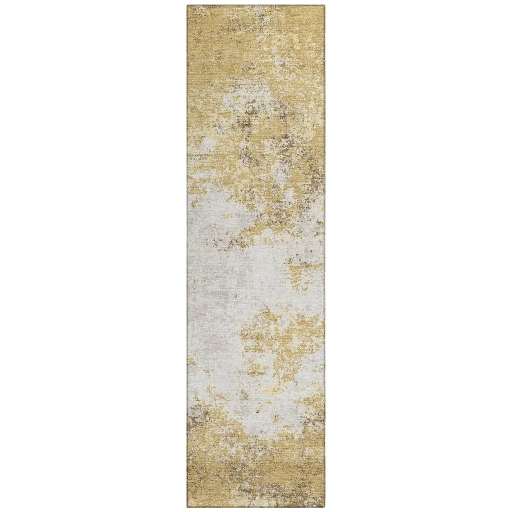 Aera Gold Washable Indoor - Outdoor Rug - LOOMLAN - LOOMLAN Rugs - Outdoor Rugs