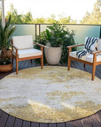 Aera Gold Washable Indoor - Outdoor Rug - LOOMLAN - LOOMLAN Rugs - Outdoor Rugs