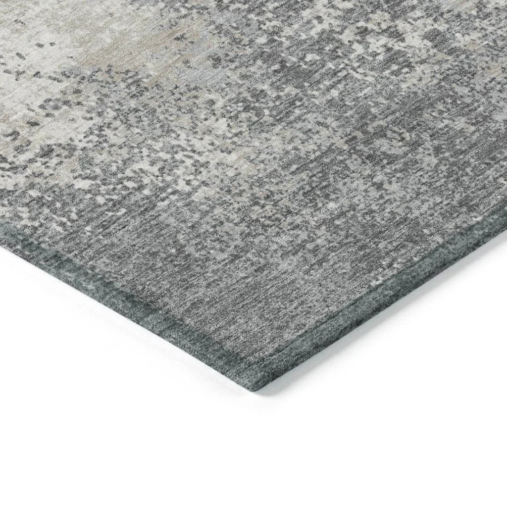 Aera Gray Washable Indoor - Outdoor Rug - LOOMLAN - LOOMLAN Rugs - Outdoor Rugs