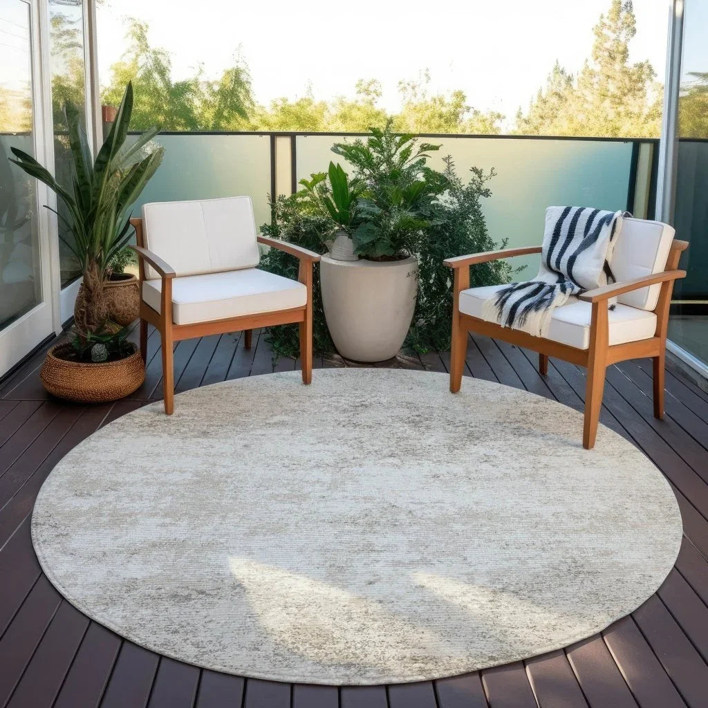 Aera Ivory Washable Indoor - Outdoor Rug - LOOMLAN - LOOMLAN Rugs - Outdoor Rugs