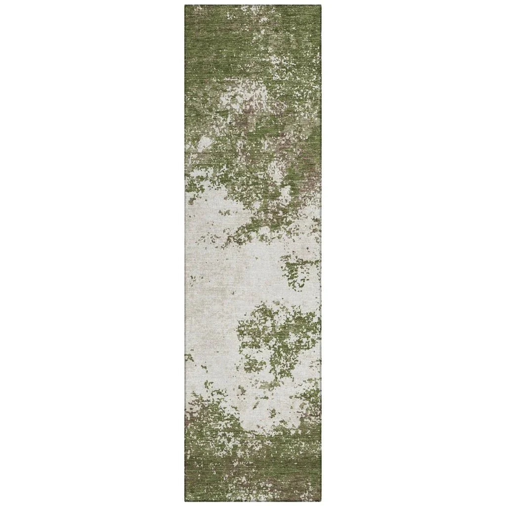 Aera Olive Washable Indoor - Outdoor Rug - LOOMLAN - LOOMLAN Rugs - Outdoor Rugs