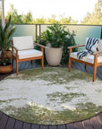 Aera Olive Washable Indoor - Outdoor Rug - LOOMLAN - LOOMLAN Rugs - Outdoor Rugs