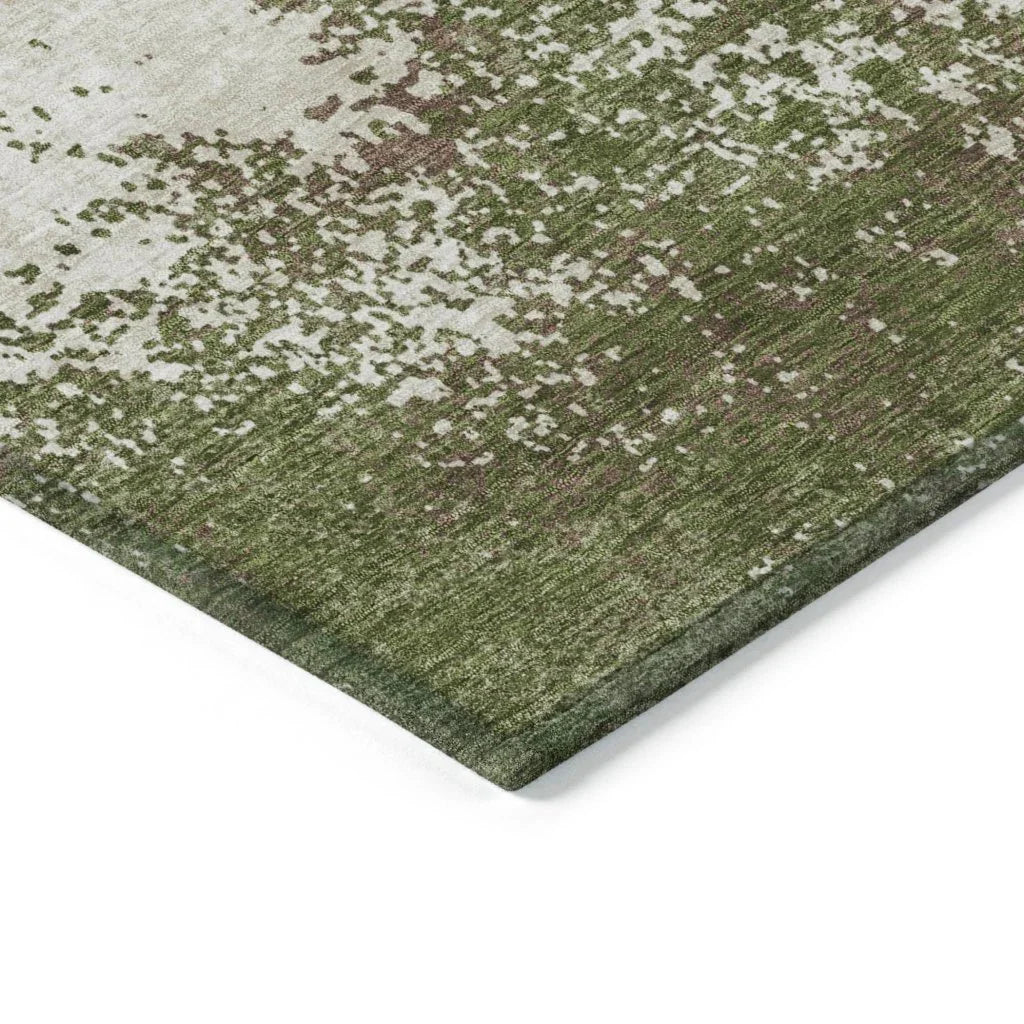 Aera Olive Washable Indoor - Outdoor Rug - LOOMLAN - LOOMLAN Rugs - Outdoor Rugs