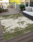 Aera Olive Washable Indoor - Outdoor Rug - LOOMLAN - LOOMLAN Rugs - Outdoor Rugs