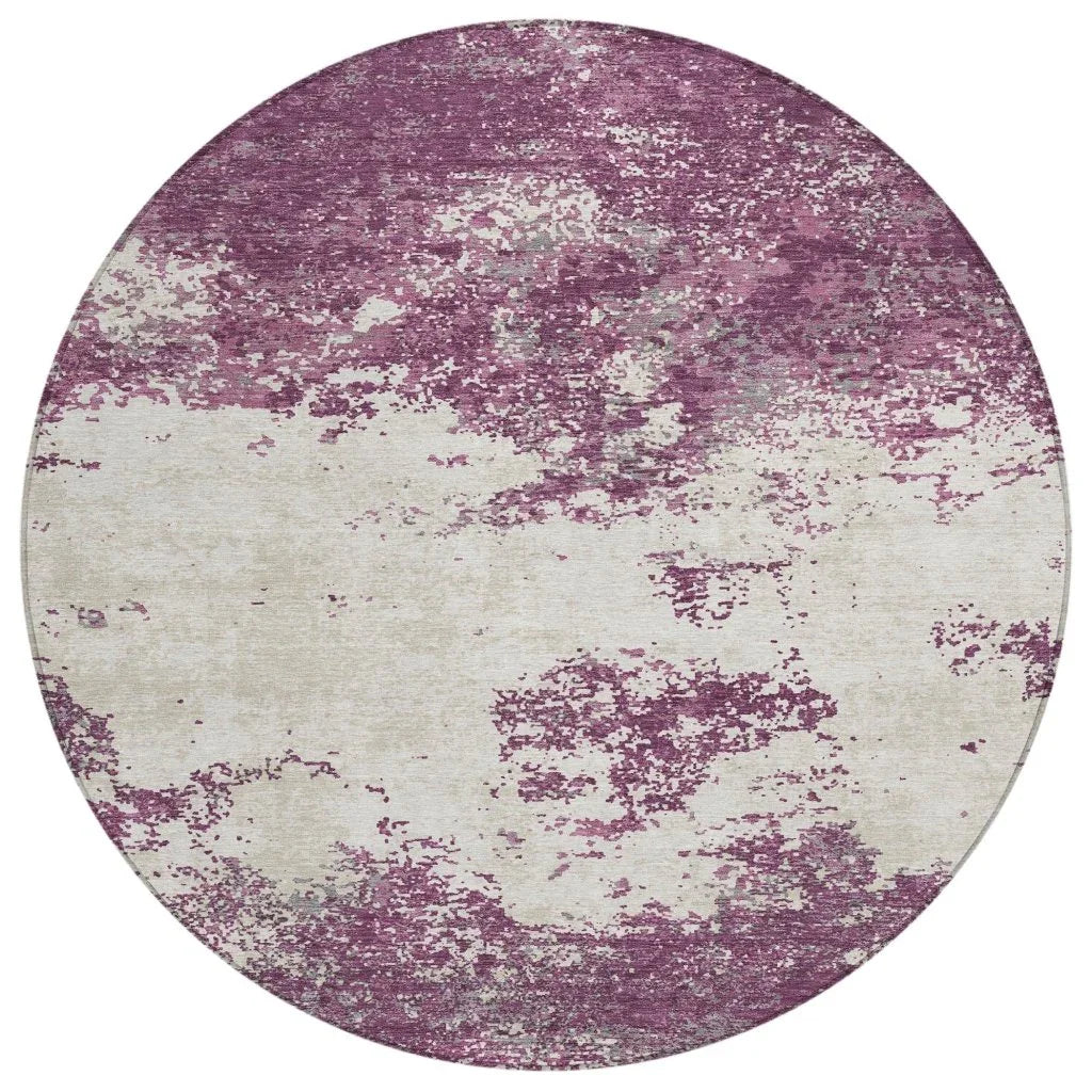 Aera Purple Washable Indoor - Outdoor Rug - LOOMLAN - LOOMLAN Rugs - Outdoor Rugs