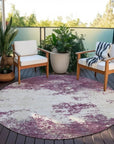 Aera Purple Washable Indoor - Outdoor Rug - LOOMLAN - LOOMLAN Rugs - Outdoor Rugs