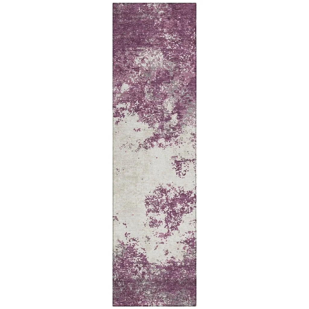 Aera Purple Washable Indoor - Outdoor Rug - LOOMLAN - LOOMLAN Rugs - Outdoor Rugs