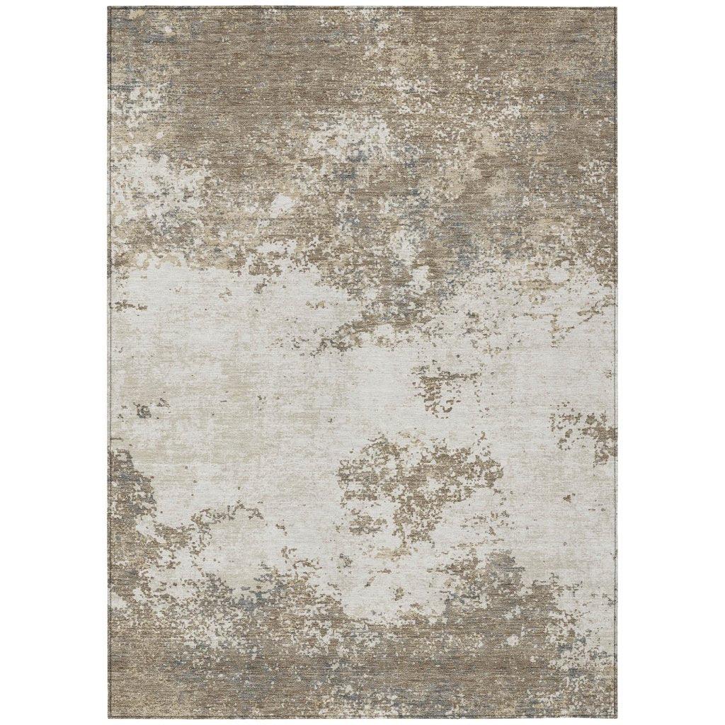 Aera Taupe Washable Indoor - Outdoor Rug - LOOMLAN - LOOMLAN Rugs - Outdoor Rugs
