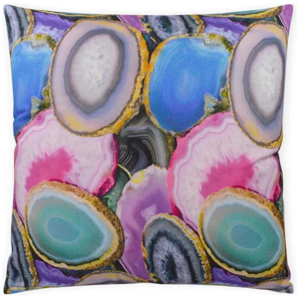 Agate Multi Color Throw Pillow With Insert - LOOMLAN - D.V. Kap - Throw Pillows