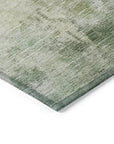 LOOMLAN Rugs Agatha Green Washable Indoor-Outdoor Rug