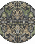 LOOMLAN Rugs Alfreda Black Washable Indoor-Outdoor Rug