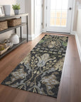 LOOMLAN Rugs Alfreda Black Washable Indoor-Outdoor Rug