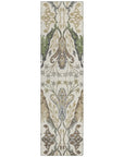 LOOMLAN Rugs Alfreda Ivory Washable Indoor-Outdoor Rug