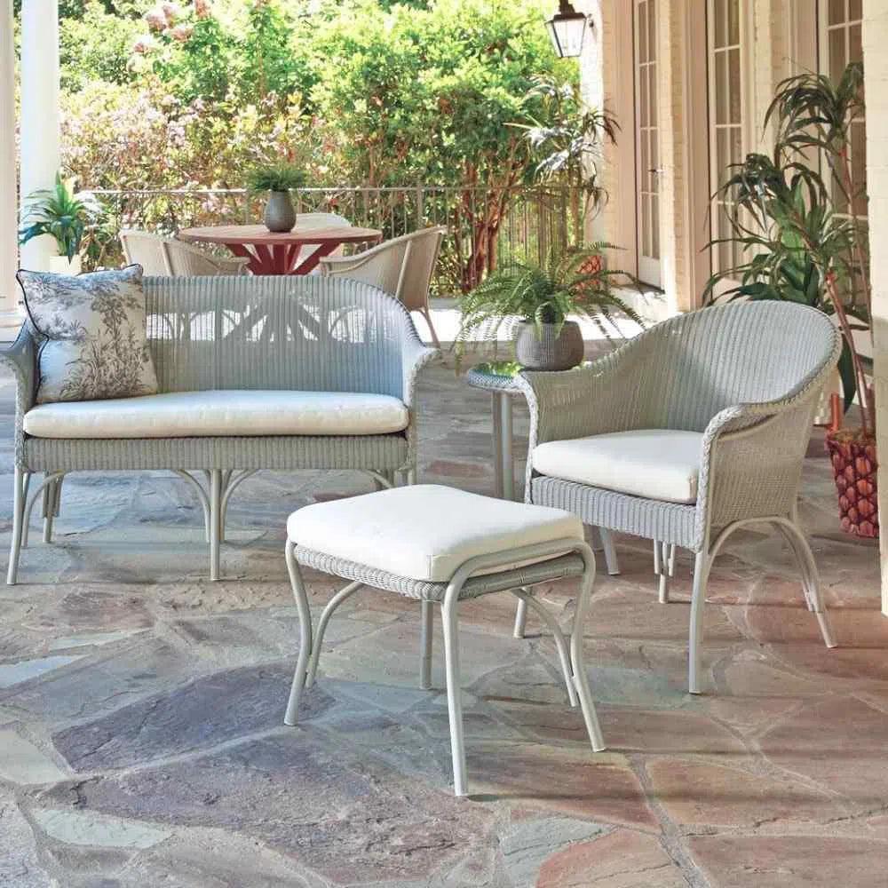 Lloyd Flanders All Seasons Patio Lounge Chair Sunbrella Cushion