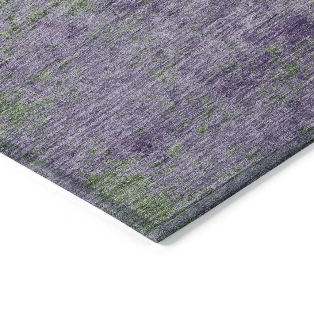 LOOMLAN Rugs Althea Purple Washable Indoor-Outdoor Rug