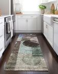 LOOMLAN Rugs Amara Brown Washable Indoor-Outdoor Rug