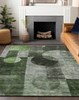 LOOMLAN Rugs Amara Fern Washable Indoor-Outdoor Rug