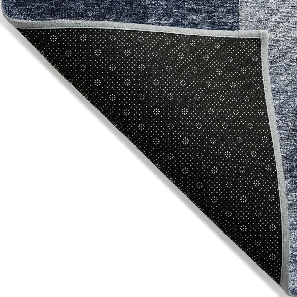 LOOMLAN Rugs Amara Navy Washable Indoor-Outdoor Rug
