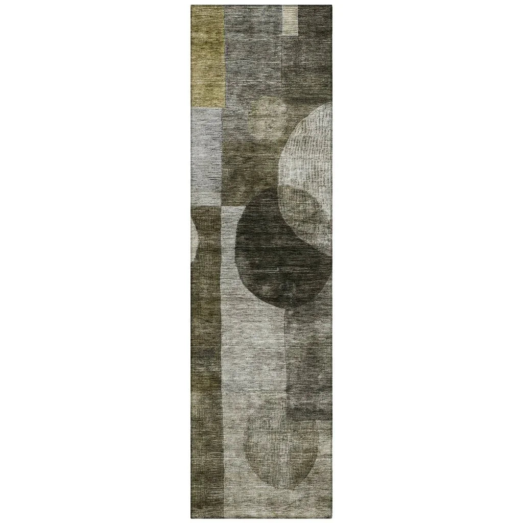 LOOMLAN Rugs Amara Taupe Washable Indoor-Outdoor Rug