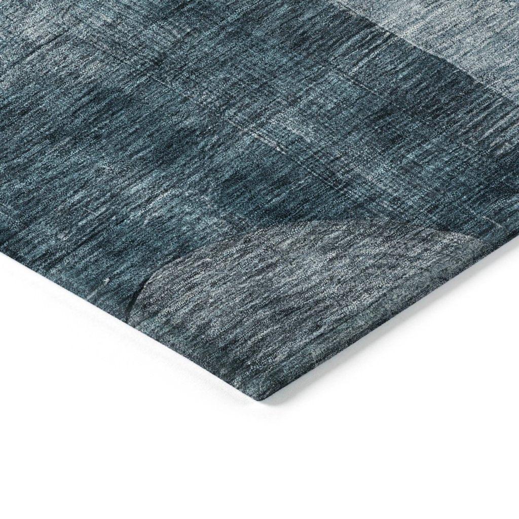 LOOMLAN Rugs Amara Teal Washable Indoor-Outdoor Rug