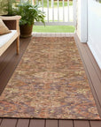 LOOMLAN Rugs Ambray Brown Washable Indoor-Outdoor Rug