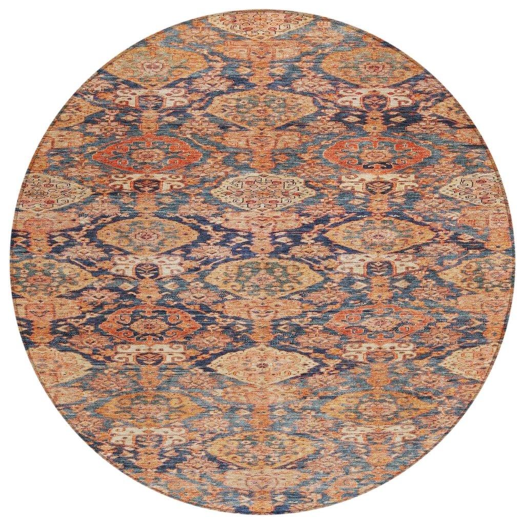 LOOMLAN Rugs Ambray Orange Washable Indoor-Outdoor Rug