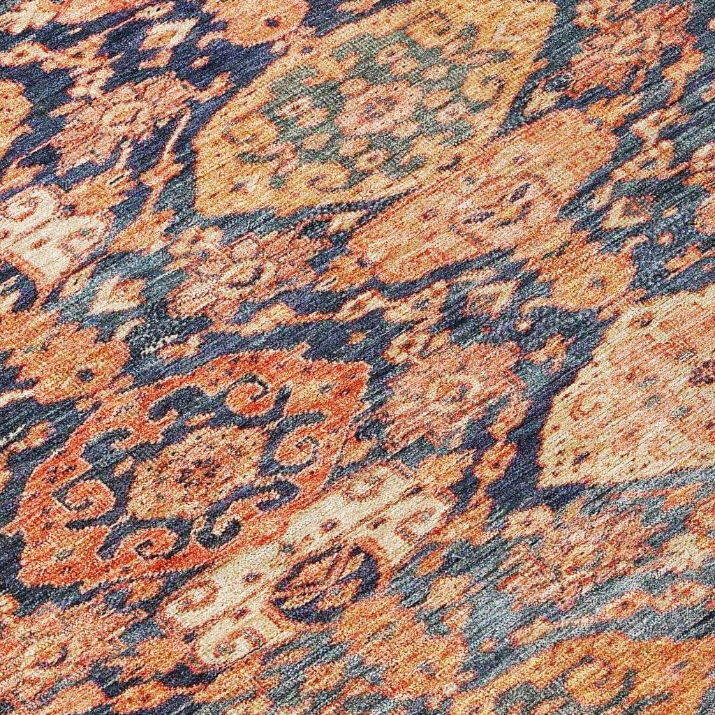 LOOMLAN Rugs Ambray Orange Washable Indoor-Outdoor Rug