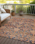 LOOMLAN Rugs Ambray Orange Washable Indoor-Outdoor Rug