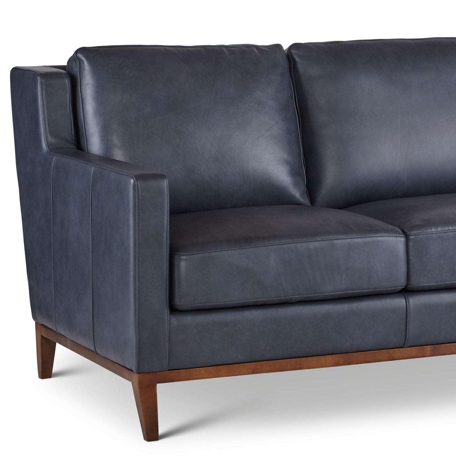 Anders Leather Sofa Handcrafted and Made to Order - Uptown Sebastian