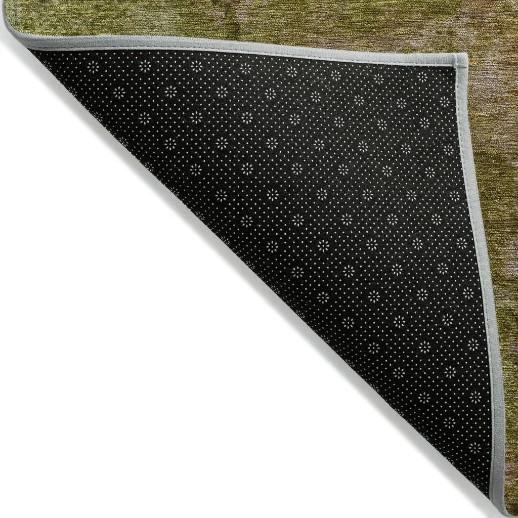 LOOMLAN Rugs Anjari Green Washable Indoor-Outdoor Rug
