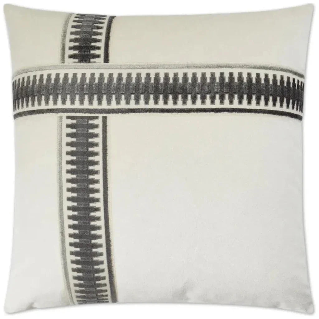 D.V. Kap Antibes II Grey Throw Pillow With Insert
