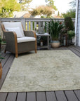 LOOMLAN Rugs Arienne Green Washable Indoor-Outdoor Rug