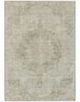 LOOMLAN Rugs Arienne Green Washable Indoor-Outdoor Rug